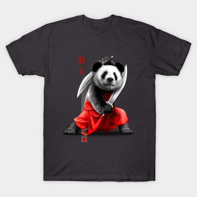 SWORDSPANDA T-Shirt by ADAMLAWLESS